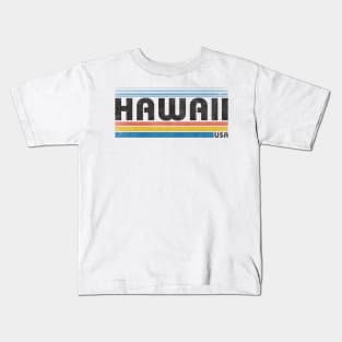 80s Retro Vintage Hawaii USA Kids T-Shirt